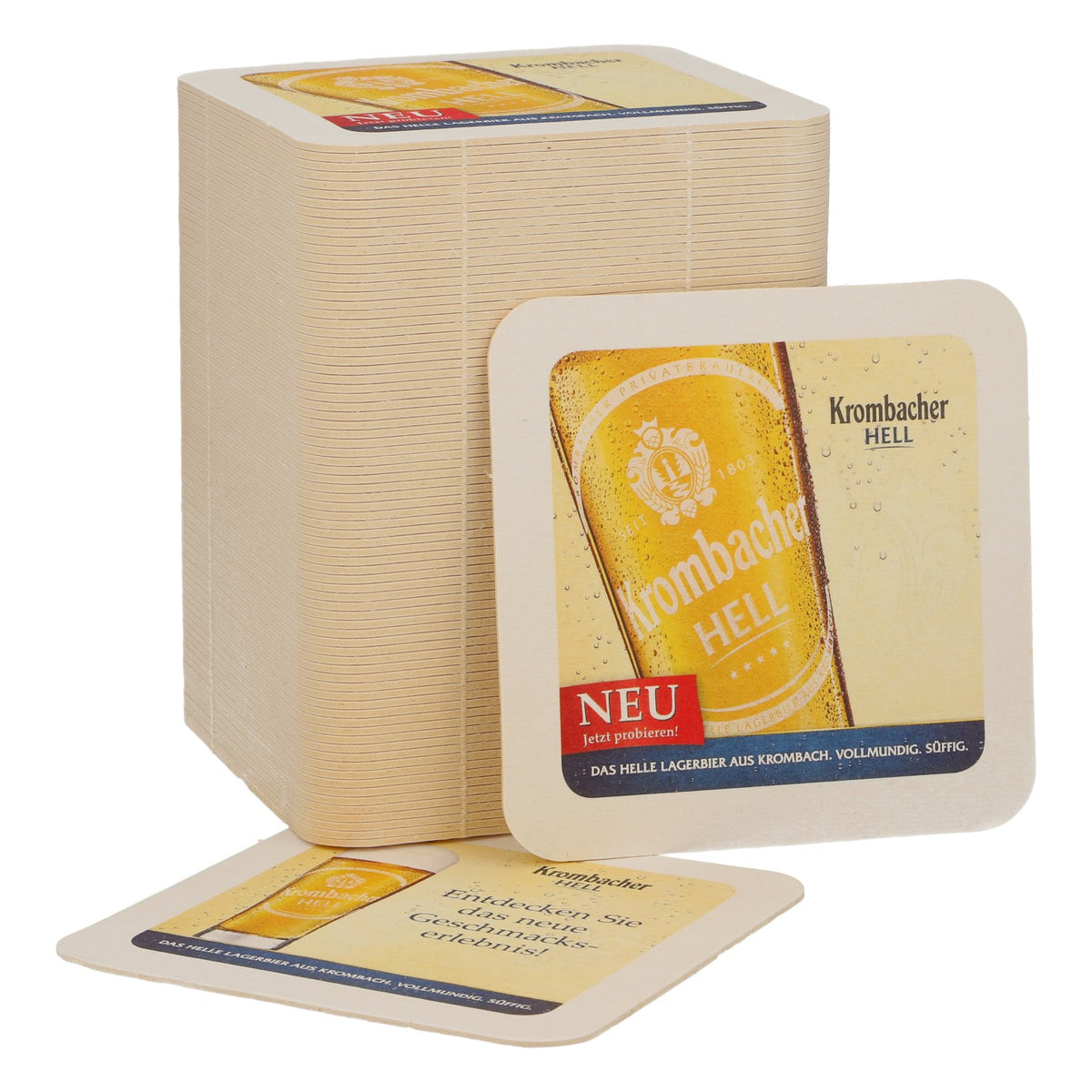 80x Krombacher Bier Bierdeckel Untersetzer Glasuntersetzer Barzubehör Hell "EsdnG"