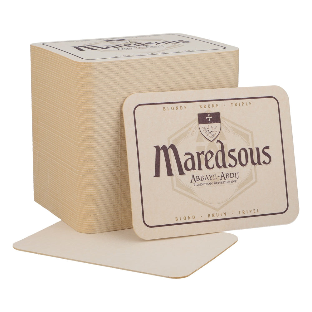 80x Maredsous Bier Bierdeckel Untersetzer Glasuntersetzer Barzubehör 11,5x9 cm