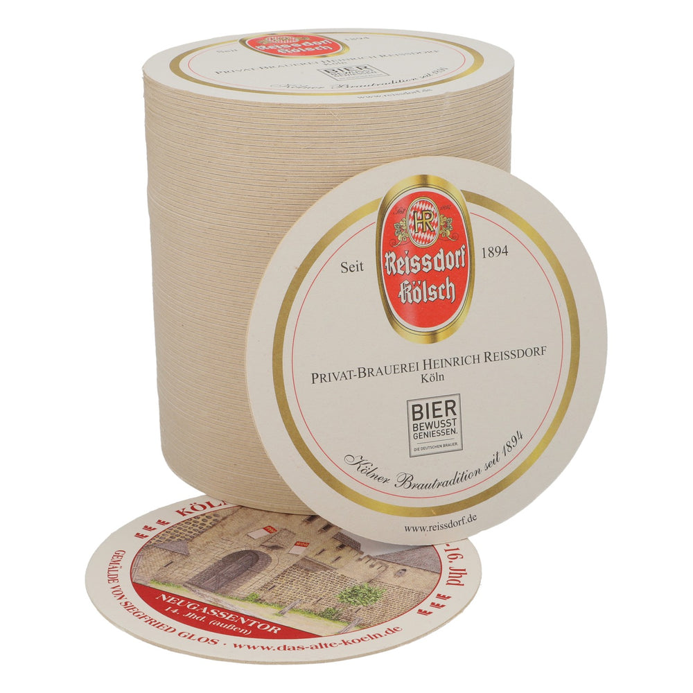 80x Reissdorf Bier Bierdeckel Untersetzer "Köln im Mittelalter" Neugassentor