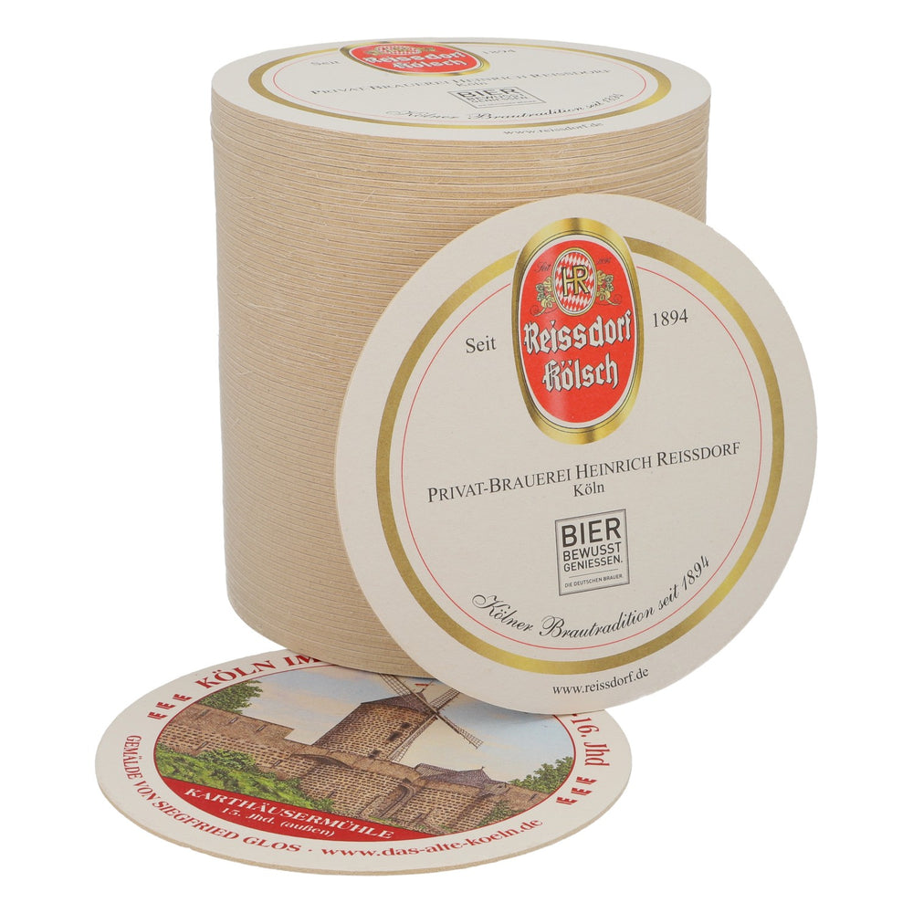 80x Reissdorf Bier Bierdeckel Untersetzer "Köln im Mittelalter" Karthäusermühle
