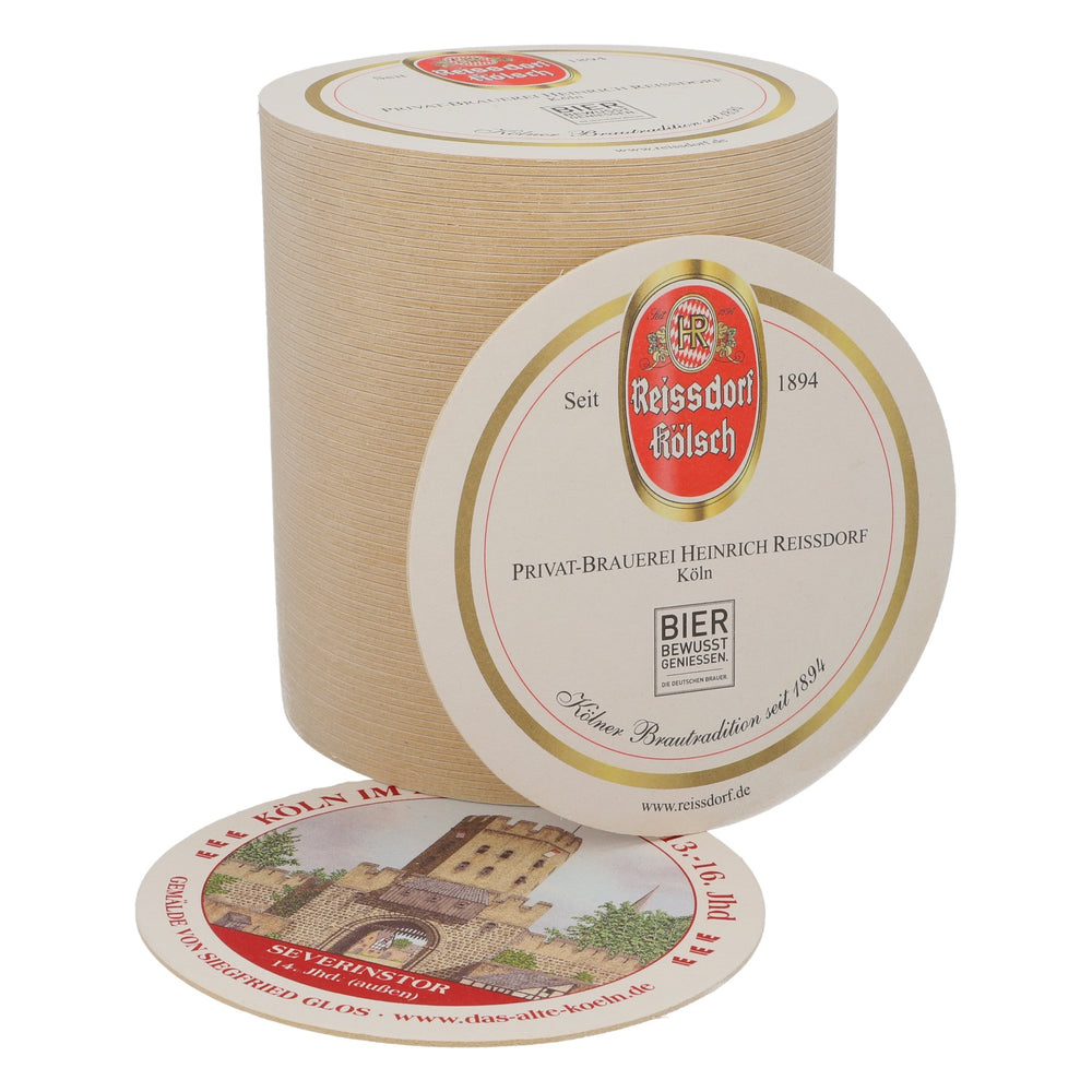 80x Reissdorf Bier Bierdeckel Untersetzer "Köln im Mittelalter" Severinstor