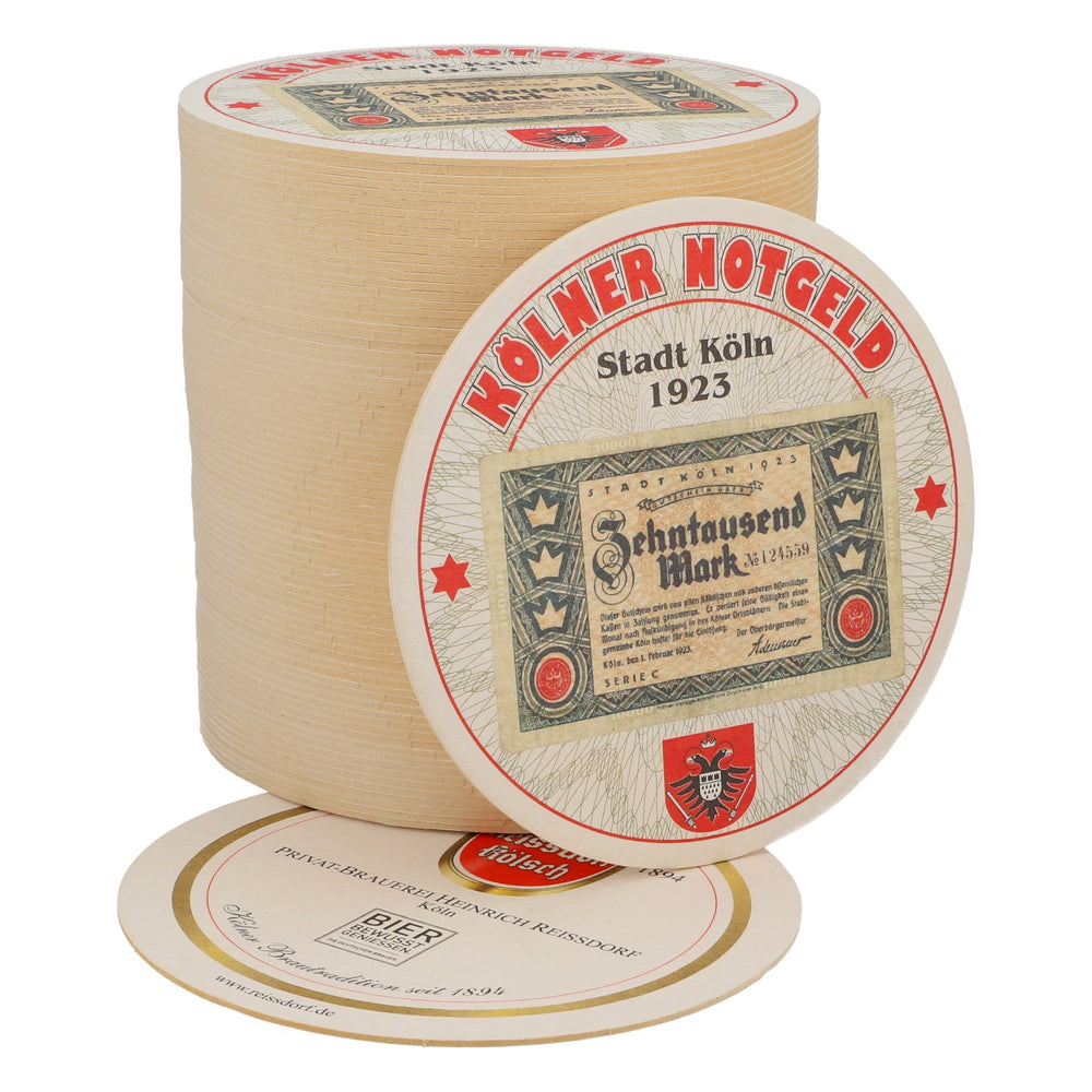 80x Reissdorf Bier Bierdeckel Untersetzer "Kölner Notgeld" Zehntausend Mark