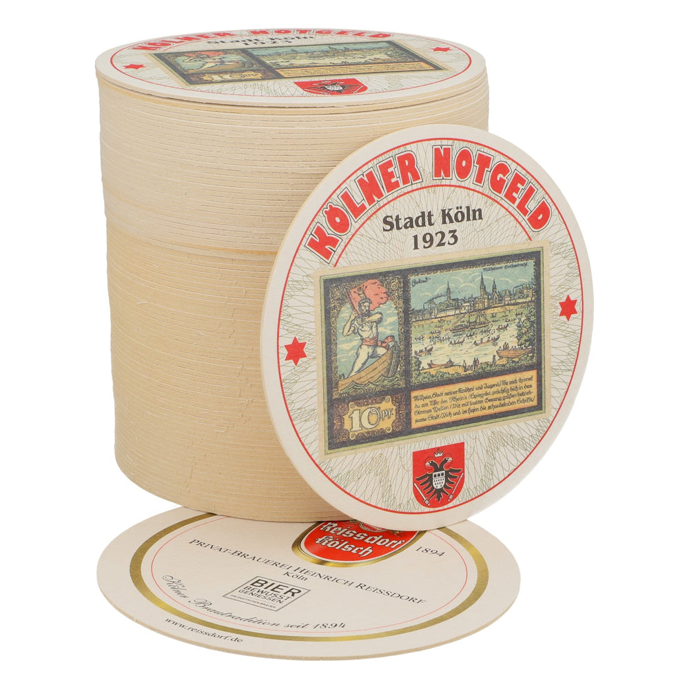 80x Reissdorf Bier Bierdeckel Untersetzer "Kölner Notgeld" 10 Pfennig