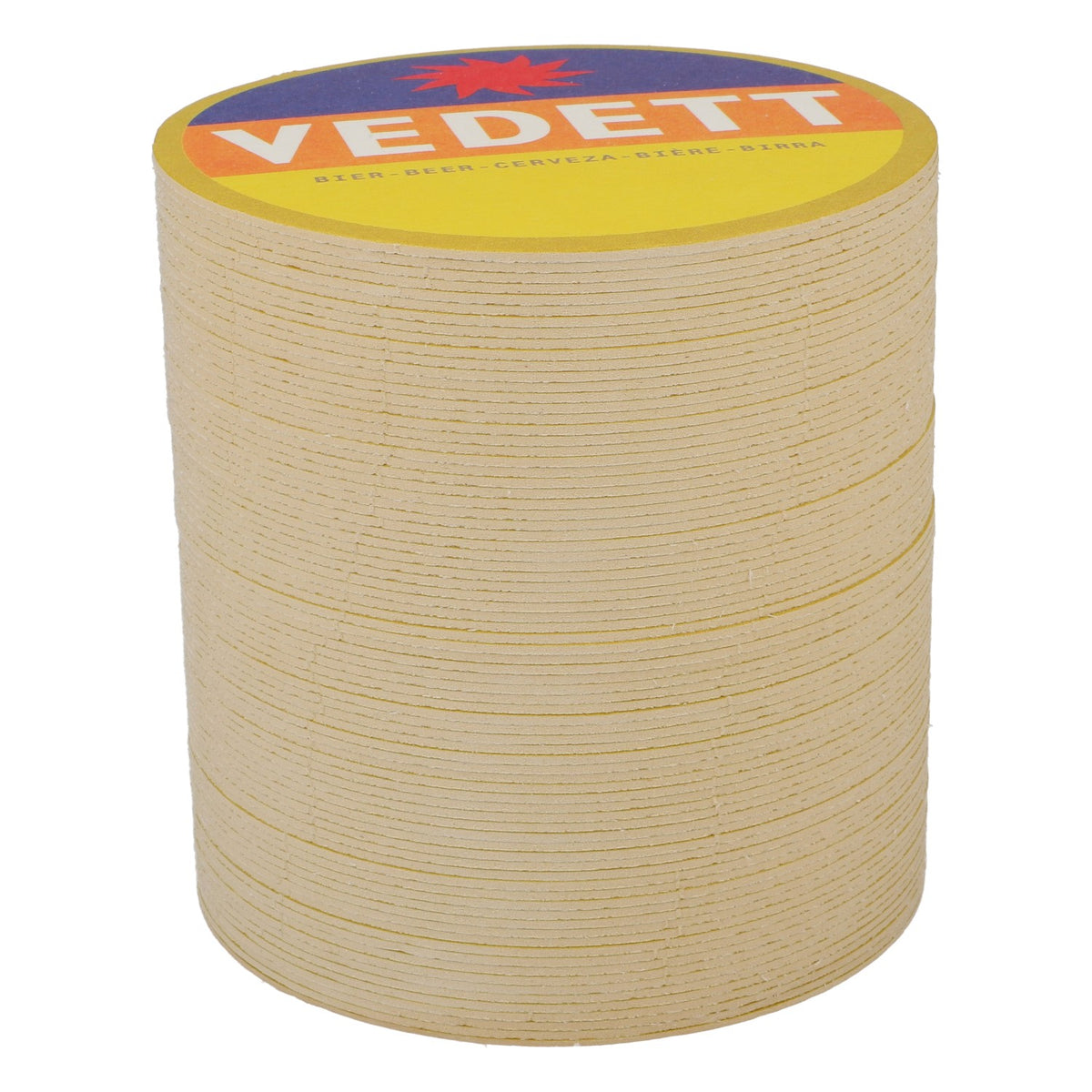 80x Vedett Bier Bierdeckel Untersetzer Glasuntersetzer Blau/ orange/ gelb – Ansicht 4