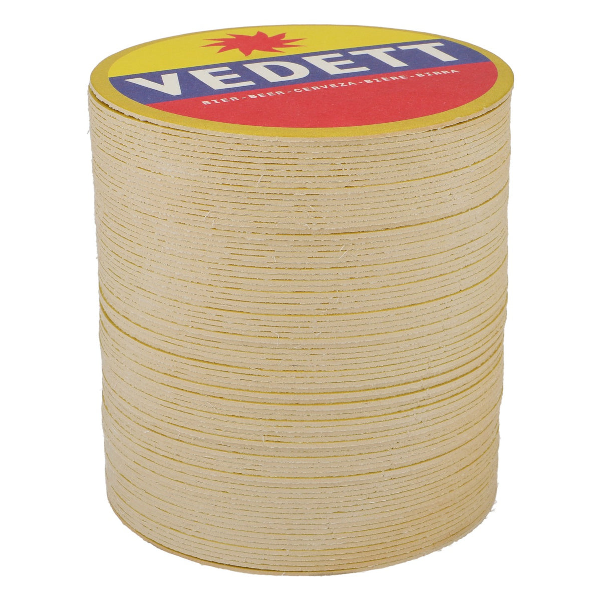 80x Vedett Bier Bierdeckel Untersetzer Glasuntersetzer Geld/ blau/ rot – Ansicht 2