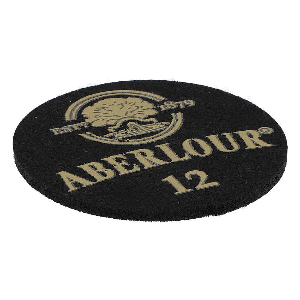 Aberlour Distillery Whiskey Filz Untersetzer Glasuntersetzer Schwarz 6,2cm Durchmesser "Aberlour 12"