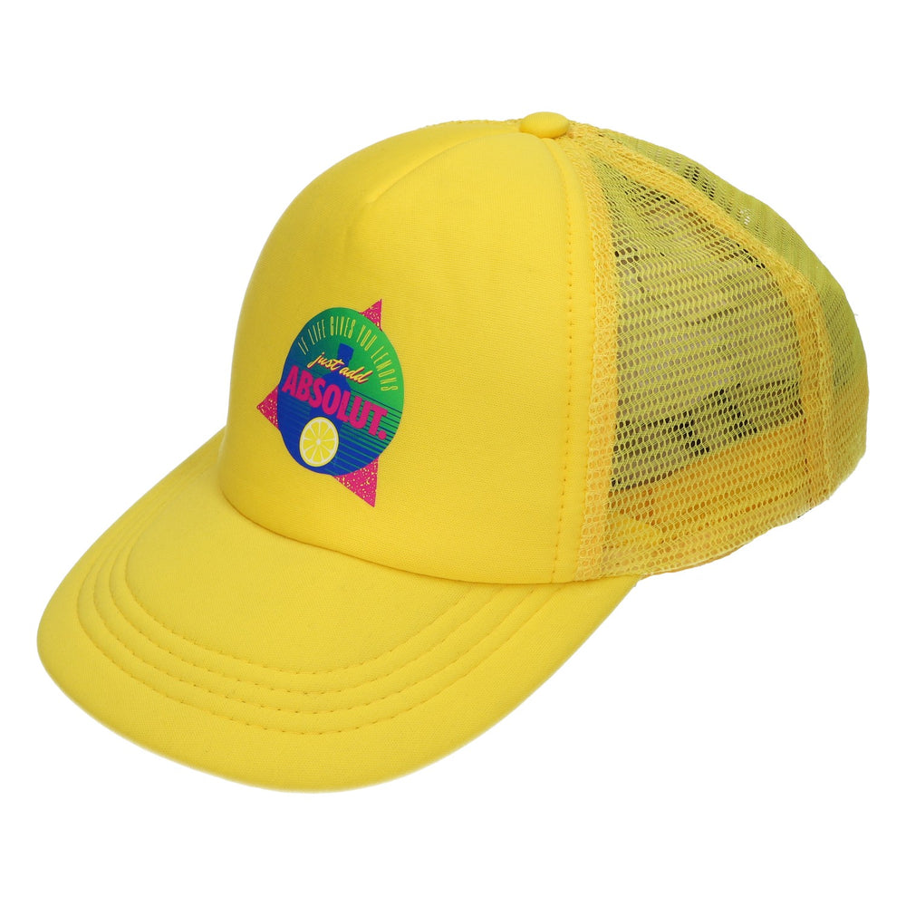 Absolut Kappe Mütze Gelb Cap Snapback Basecap Größenverstellbar Unisex Trucker