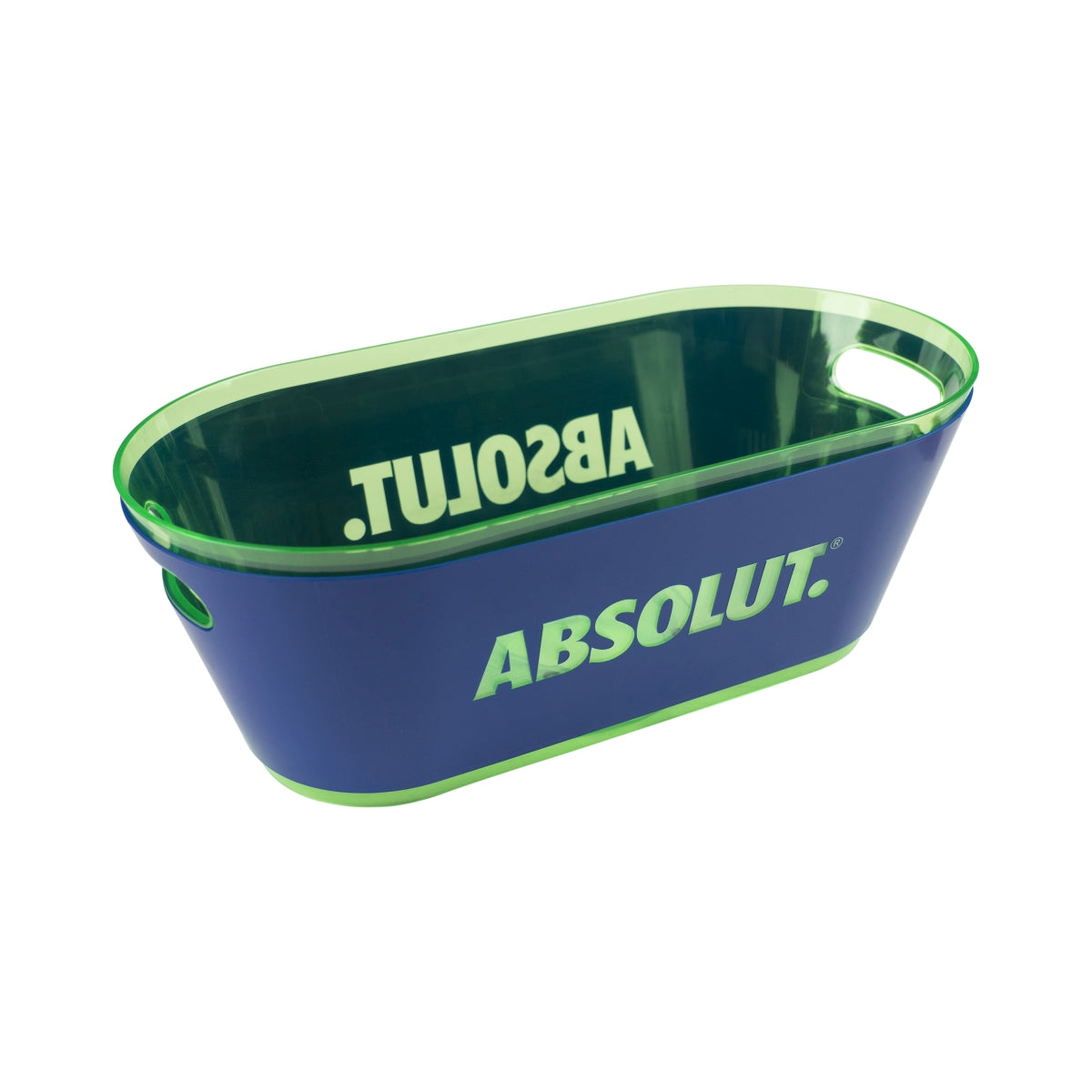 Absolut Kühler Flaschenkühler LED Cooler Eiswürfel Wanne Eisbox 50x25x19cm Lumi