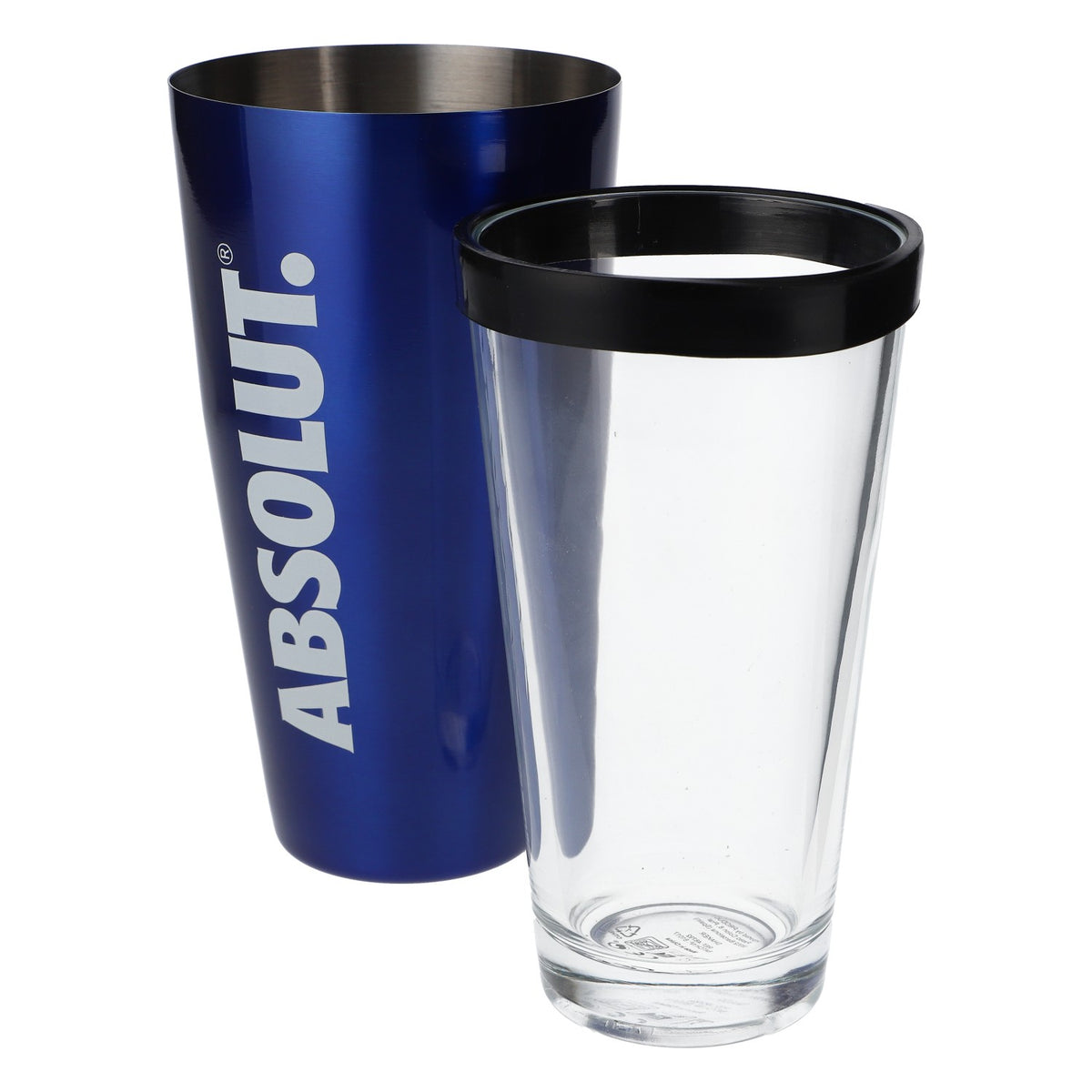 Absolut Vodka Boston Shaker Barshaker Barzubehör Edelstahl/Glas blau – Ansicht 4