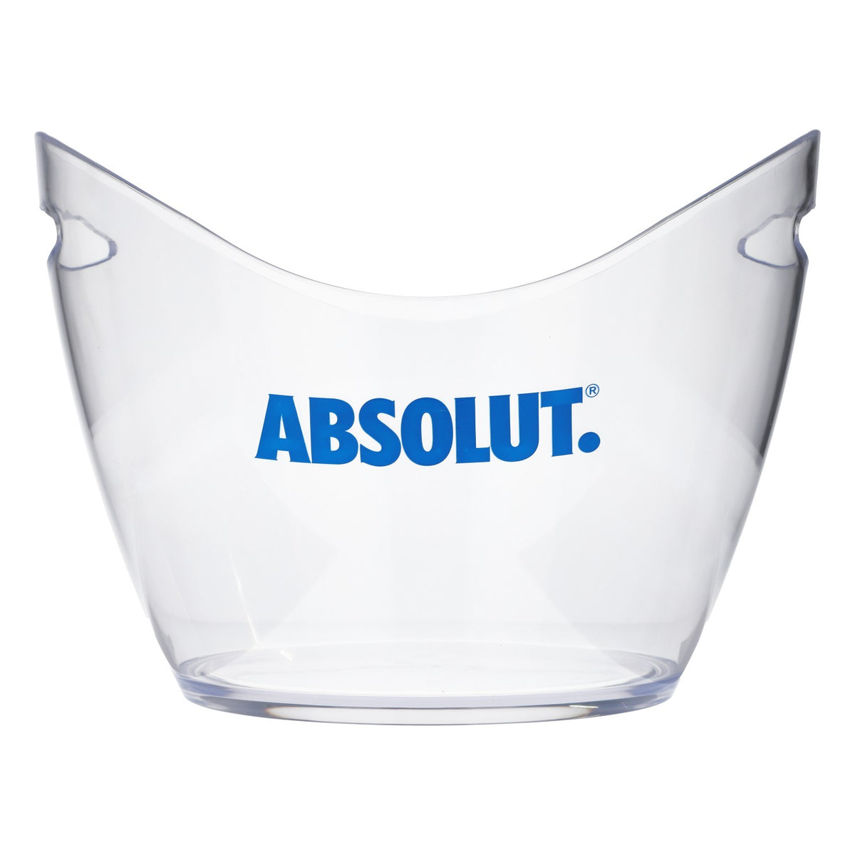 Absolut Vodka Kühler Flaschenkühler Eisbox Transparent Blaue Schrift