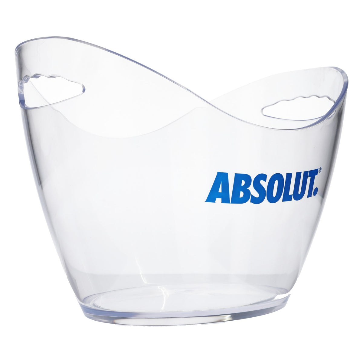 Absolut Vodka Kühler Flaschenkühler Eisbox Transparent Blaue Schrift – Ansicht 2