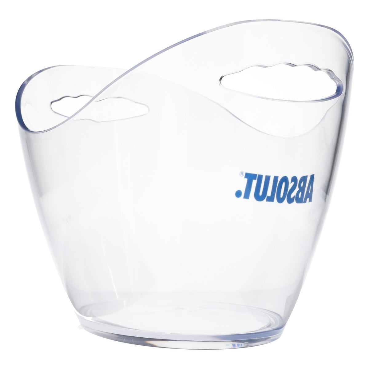 Absolut Vodka Kühler Flaschenkühler Eisbox Transparent Blaue Schrift – Ansicht 3