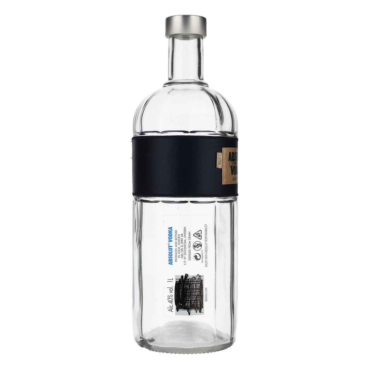 Absolut Vodka Showflasche Echtglas Dekoflasche Showbottle Showbottle 1,0l – Ansicht 3