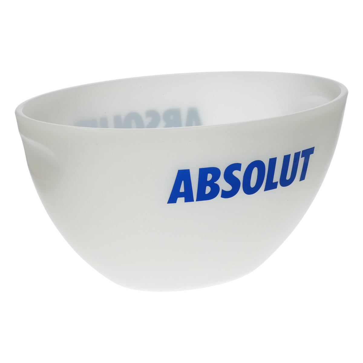 Absolut Vodka XXL Ice Bucket Flaschenkühler weiß Relief Logo blau Bar – Ansicht 2