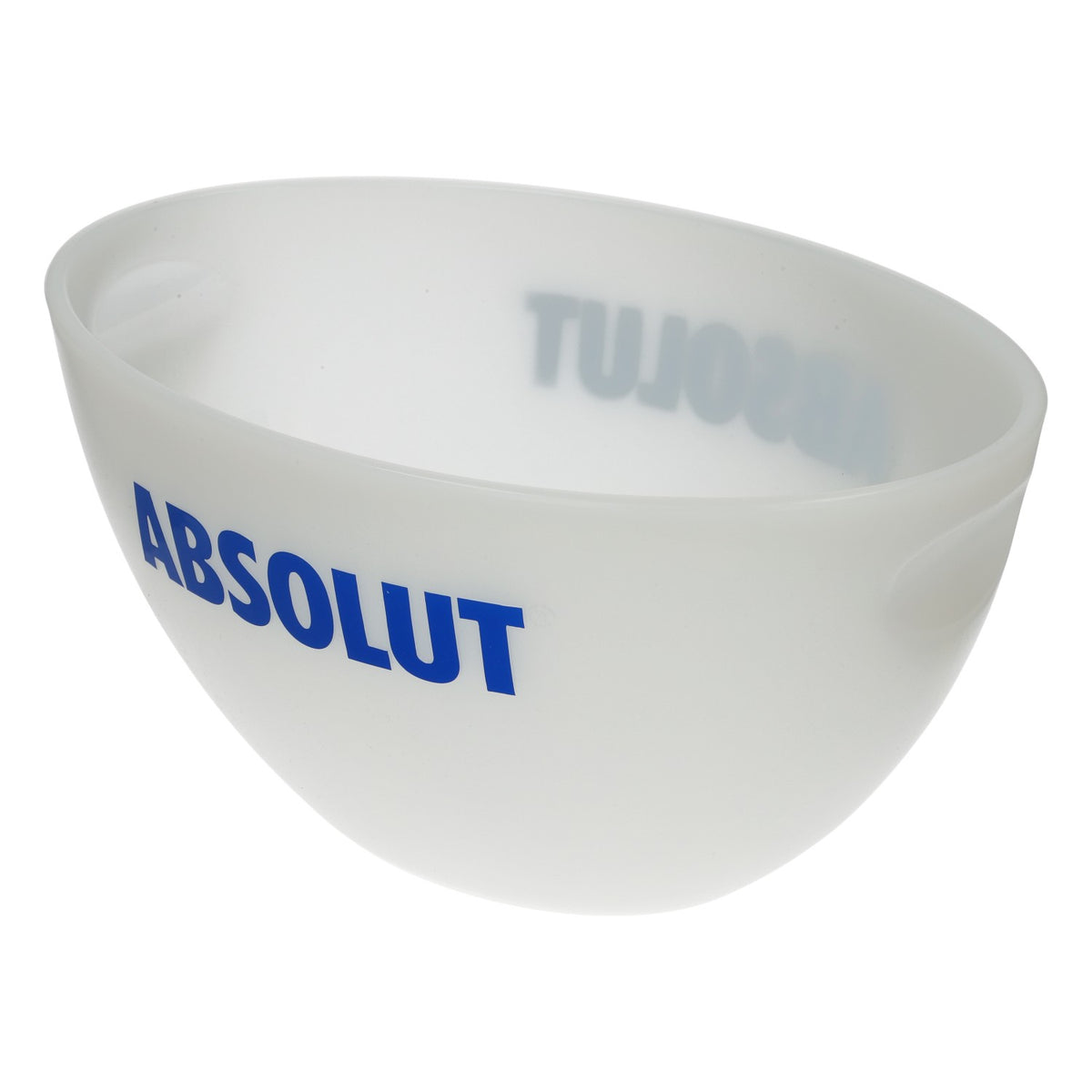 Absolut Vodka XXL Ice Bucket Flaschenkühler weiß Relief Logo blau Bar – Ansicht 4