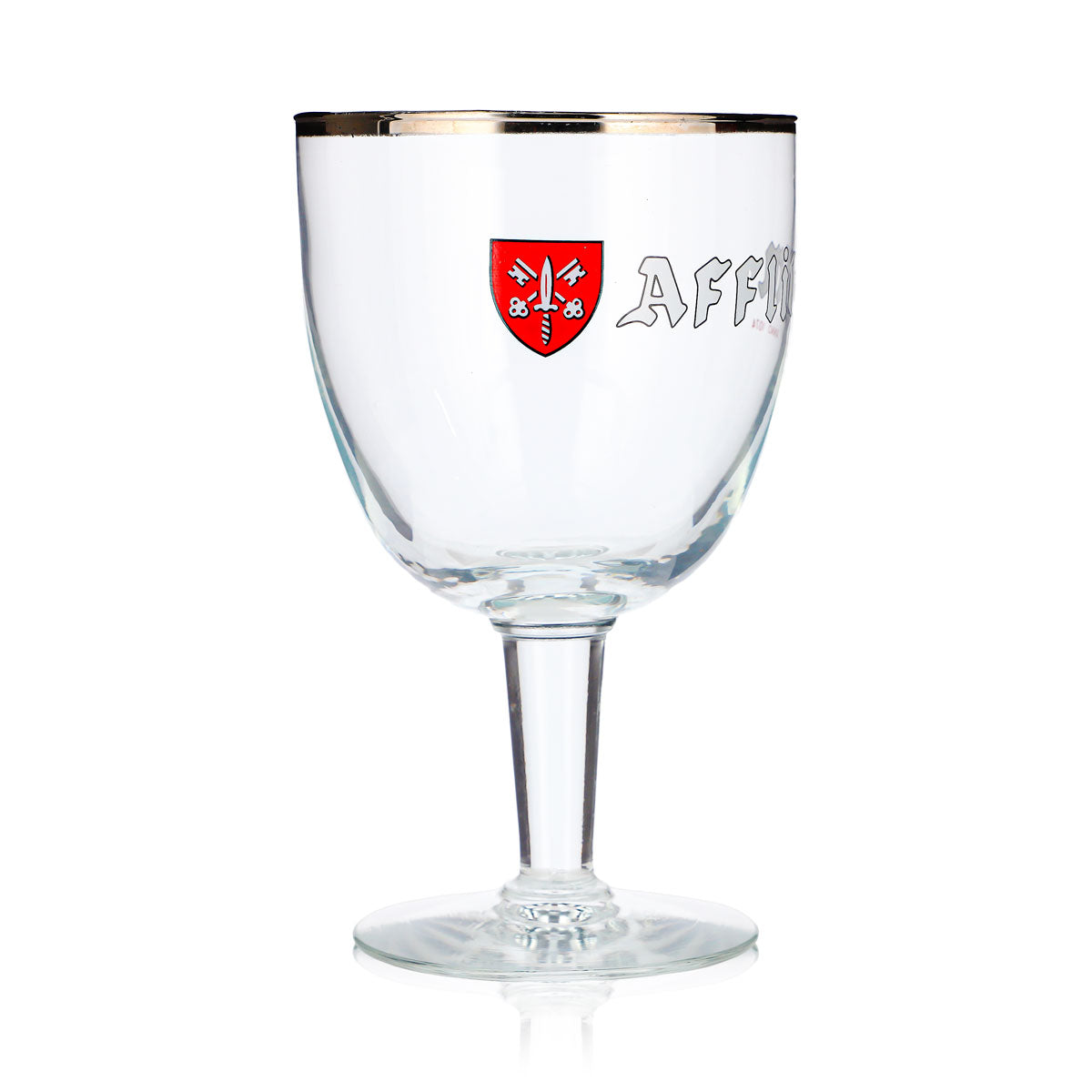 Affligem Bier Glas 0,49l Pokal Kelch Platinrand – Ansicht 3