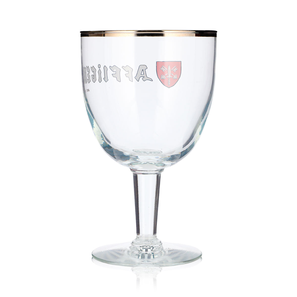 Affligem Bier Glas 0,49l Pokal Kelch Platinrand – Ansicht 4