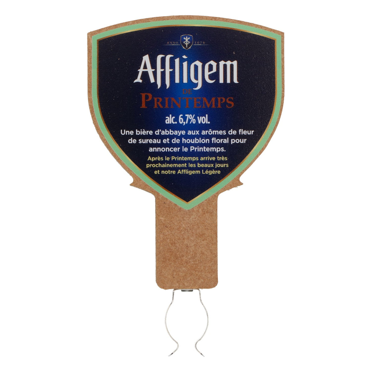 Affligem Bier Zapfhahn-Schild – Ansicht 2