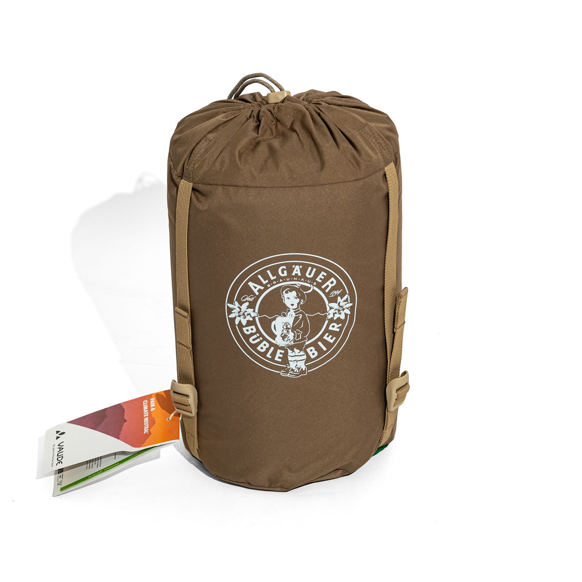 Allgäuer Brauhaus Vaude Schlafsack Campingzubehör Outdoor grün Bier – Ansicht 2