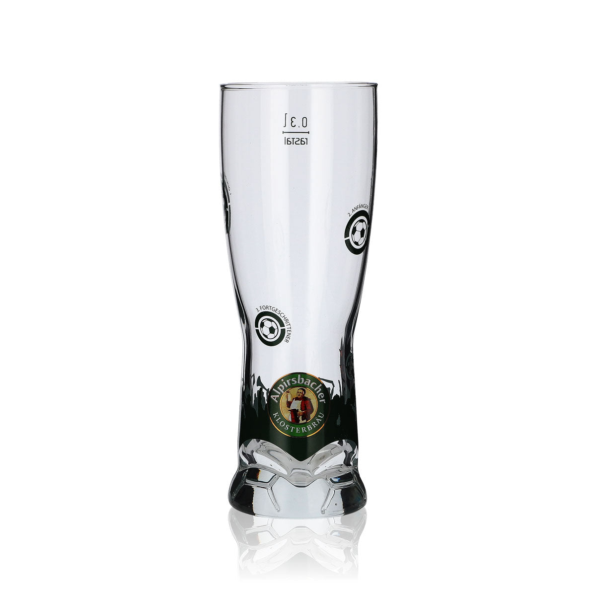 Alpirsbacher Bier Glas 0,3l Pokal Fußball Sonderedition Wei0bier Weizen Gläser