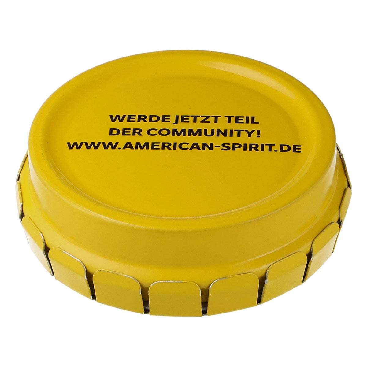 5x American Spirit Zigaretten Aschenbecher Strandascher Blechdose Mini Gelb – Ansicht 5