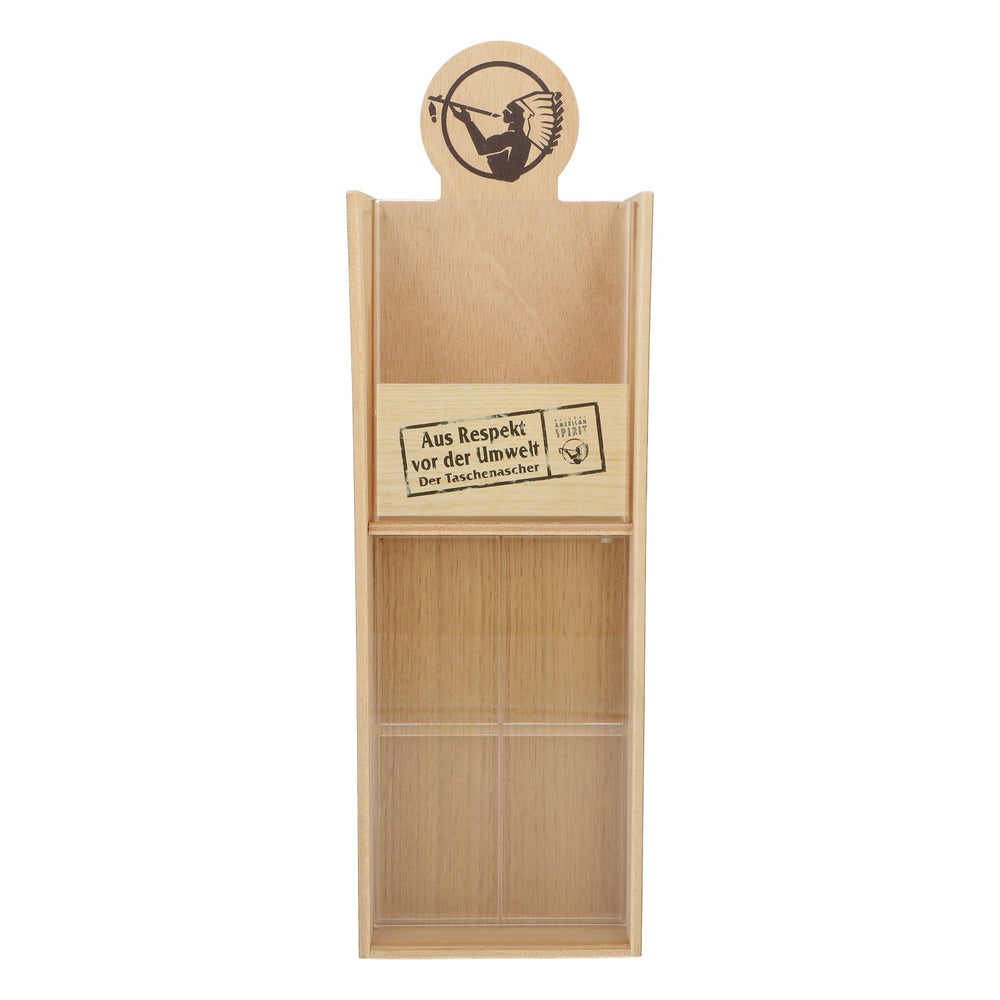 American Spirit Zigaretten Thekendisplay Aufbewahrungsbox mit Schieber Holz