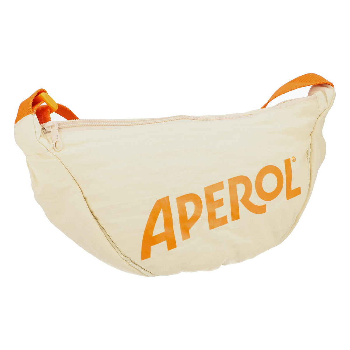 Aperol Spritz Likör Bauchtasche Hüfttasche Beige Orangenes Band Fanny Bag – Ansicht 2