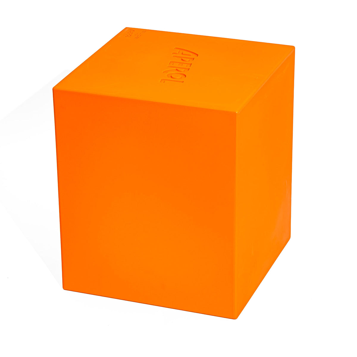 Aperol Spritz Likör Sitzhocker 37,5x37,5x44,5 cm Sitzkiste Slide Design – Ansicht 3