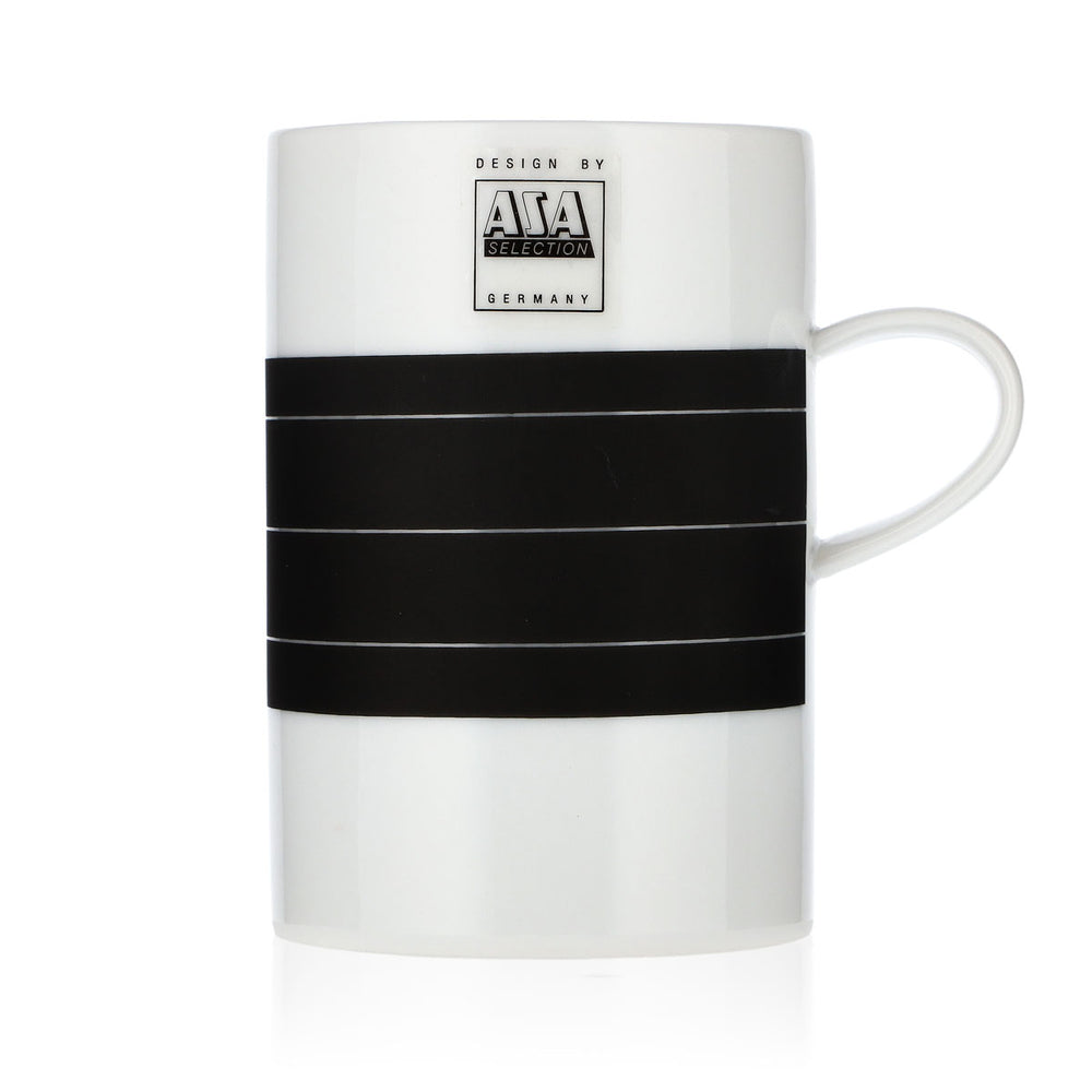ASA Selection Kaffeebecher Tasse Becher mit Stift Schwamm weiß