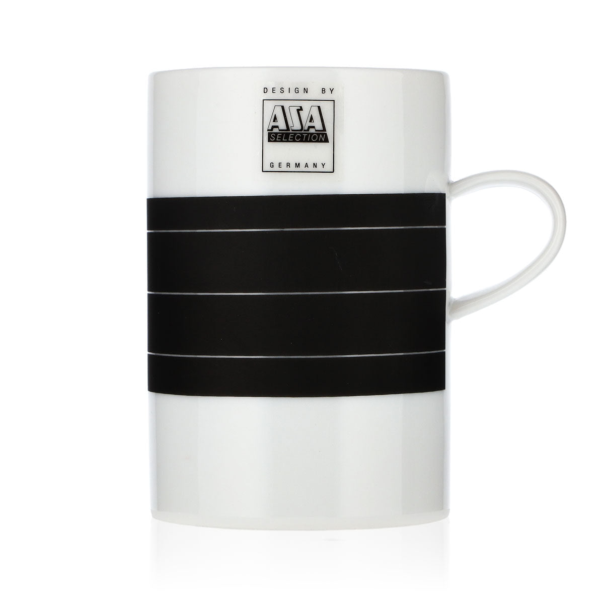 ASA Selection Kaffeebecher Tasse Becher mit Stift Schwamm weiß