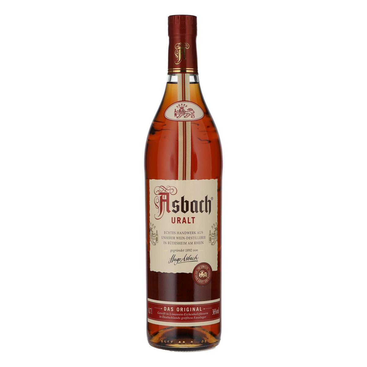 Asbach Likör Flasche 0,7l 36% vol. Asbach Uralt Weinbrand