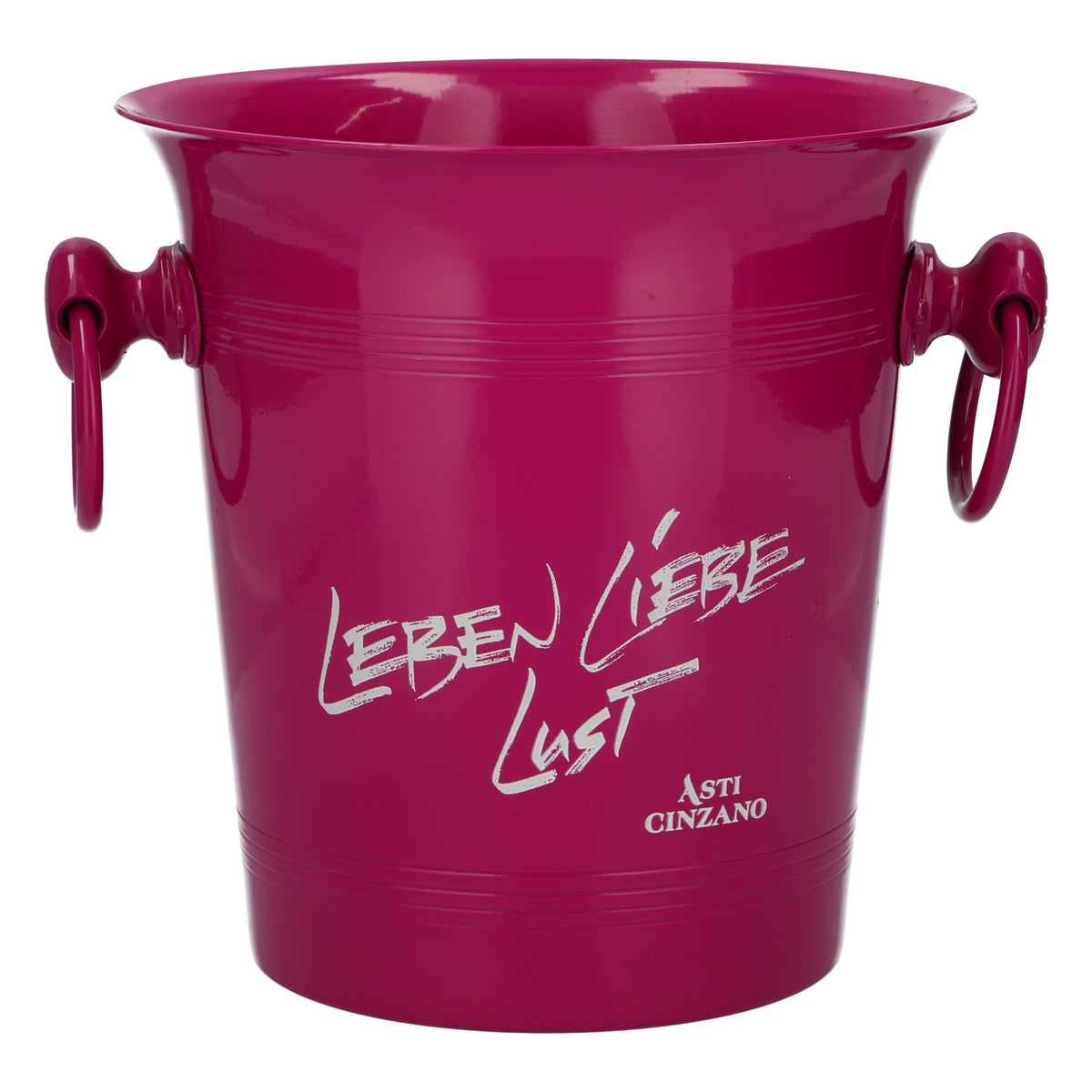 Asti Cinzano Sekt Eiseimer Flaschenkühler Metall lila Leben, Liebe, Lust