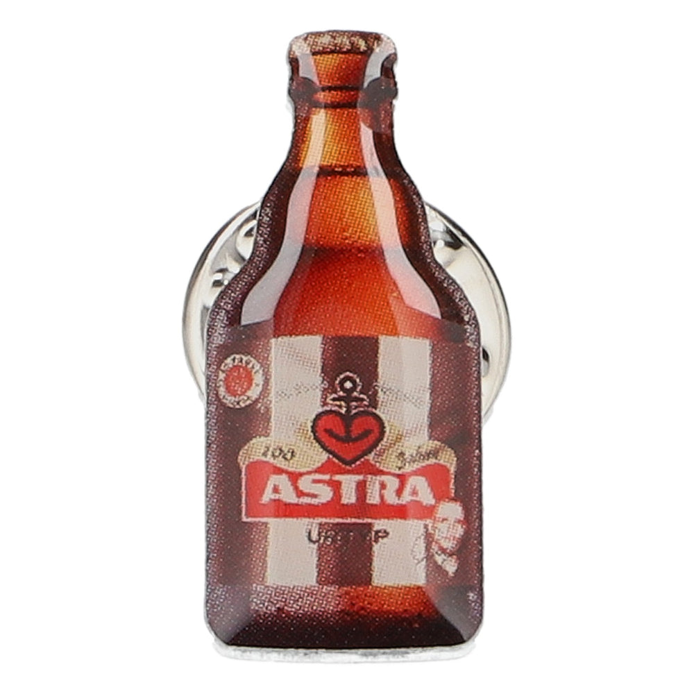 Astra Bier Anstecker Ansteck-Pin Button St. Pauli Flasche