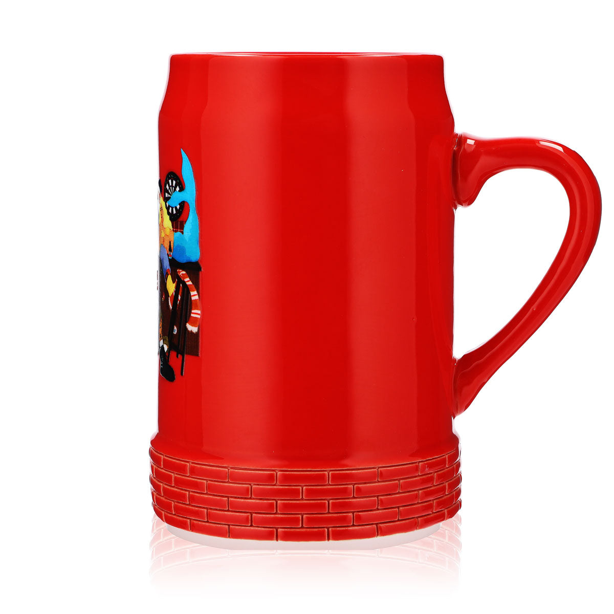 Astra Bier Glas 0,75l Sammlerkrug Sondereditionskrug Tonkrug Seidel Rot – Ansicht 5