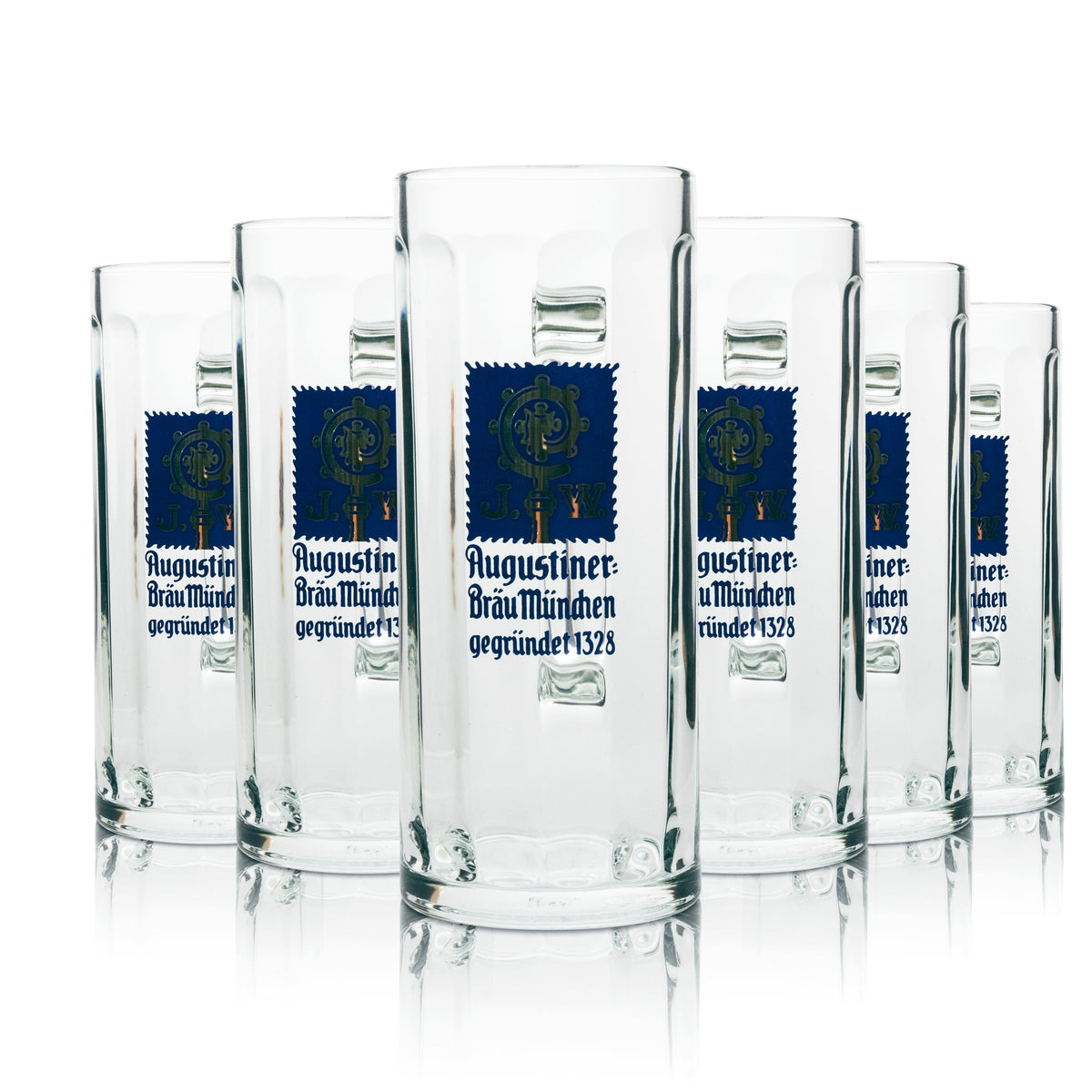 6x Augustiner Bier Glas 0,5l Krug Seidel Rastal – Ansicht 4