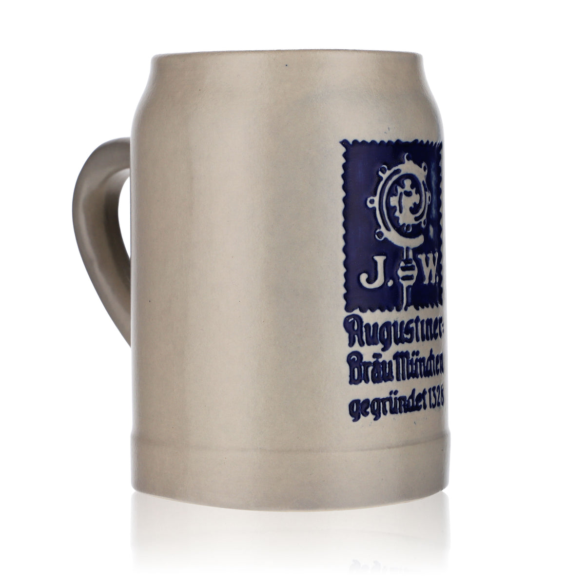 Augustiner Bier Glas Bierseidel Sammelkrug Bierhumpen 0,5l Tonkrug – Ansicht 2