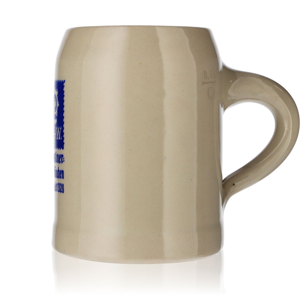 Augustiner Bier Glas Bierseidel Sammlerkrug Humpen 0,5l Tonkrug Beige – Ansicht 5