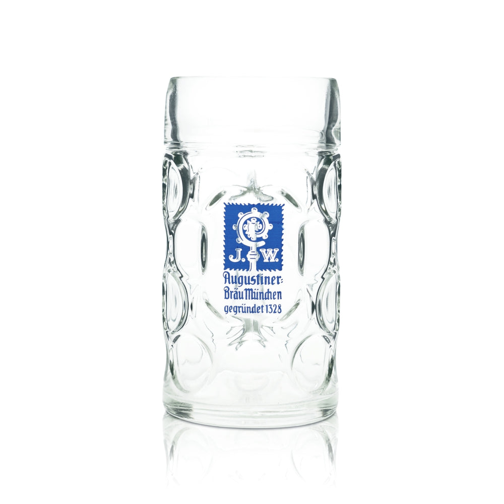 Augustiner Bier Maßkrug Glas 1L Seidel
