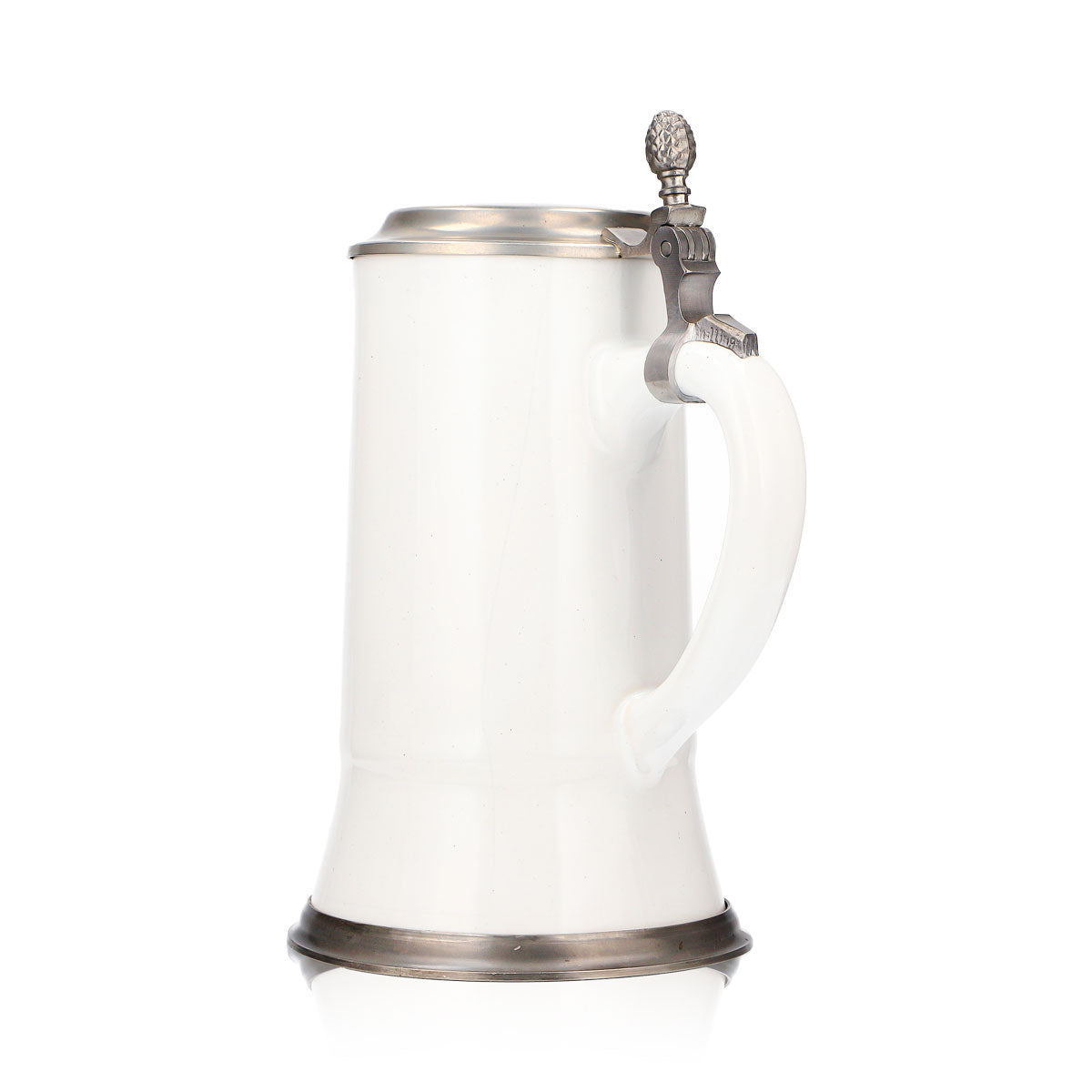 Ayinger Bier Glas Tonkrug Bierseidel 0,84l mit Zinndeckel Ernte Motiv Steingut – Ansicht 4