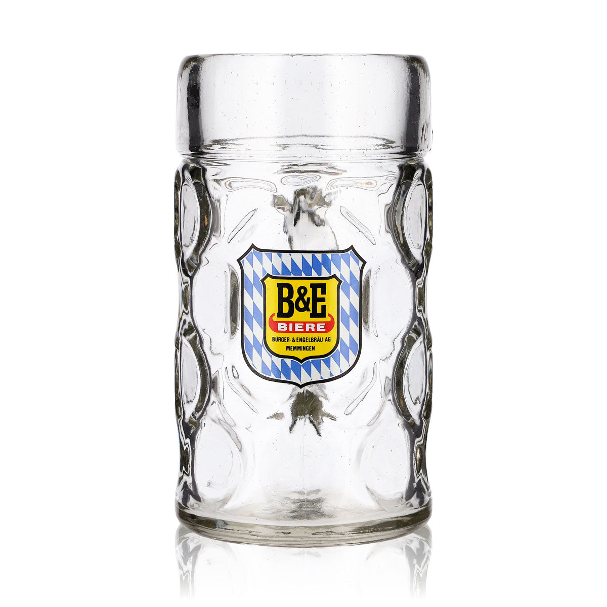 B&E Biere Bier Glas 1l Krug