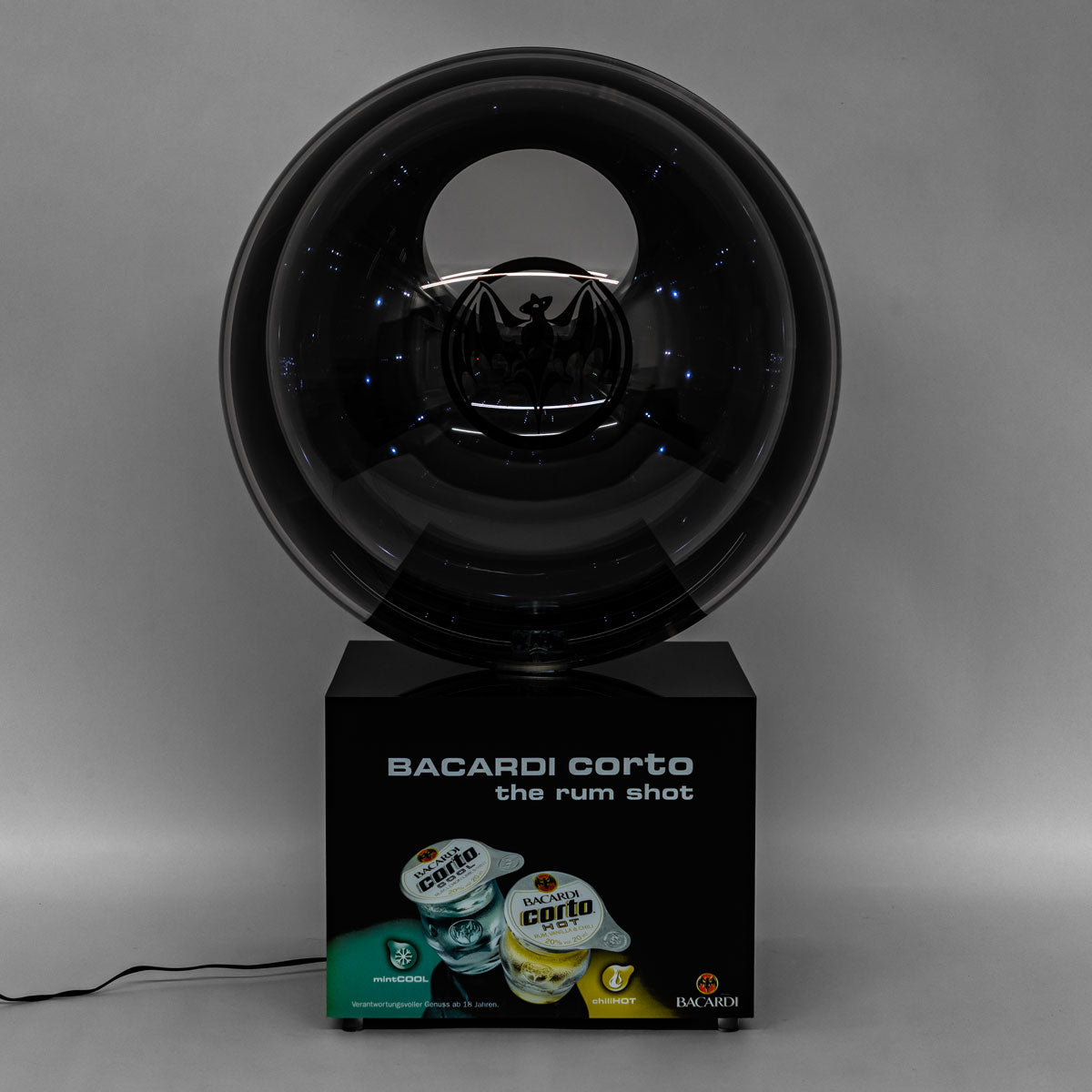 Bacardi Corto the Rum LED Eiswürfelkugel/Getränkekugel mit Zapfhahn gebr. – Ansicht 5