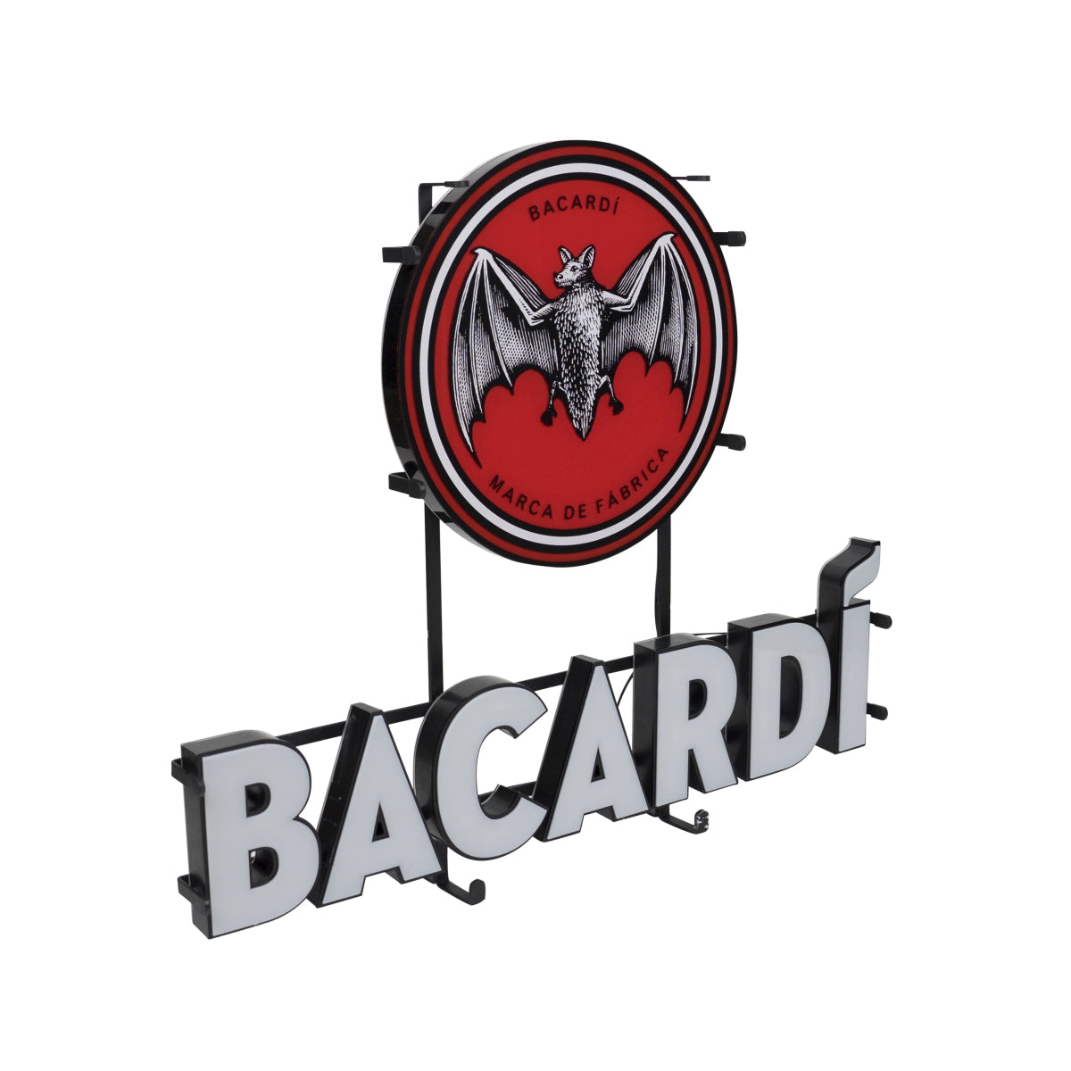 Bacardi Rum Leuchtreklame 71x59cm LED Schild Wand Sign Aufsteller Werbung Bar – Ansicht 2