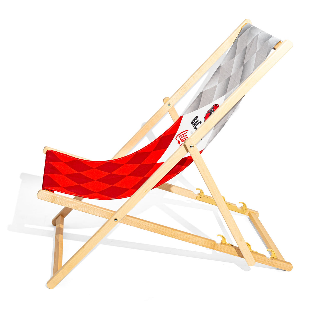 Bacardi Rum Liegestuhl Strandliege "Bacardi Cola" Buchenholz – Ansicht 3