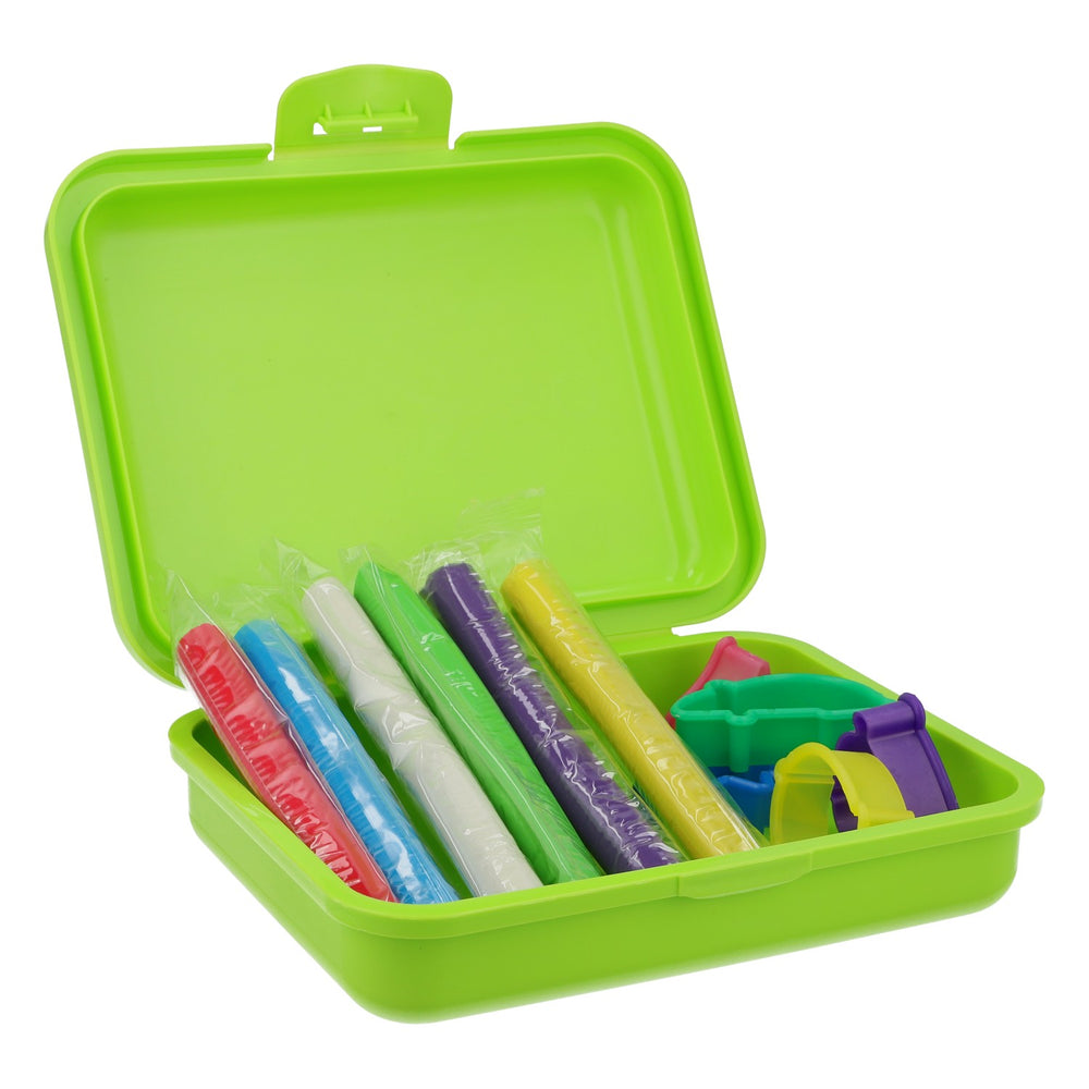 Bad Brambacher Knetbox Set 6 Farben Knete Ausstechformen Kinder Spielzeug