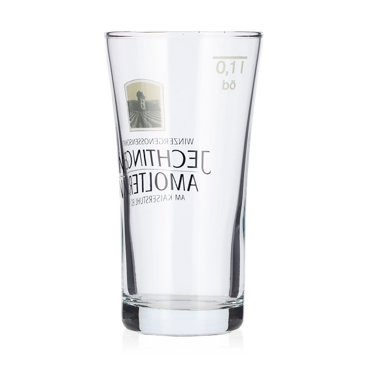 Badischer Winzergenossenschaften Wein Glas 0,1l Probierglas Jechtingen Amoltern – Ansicht 3
