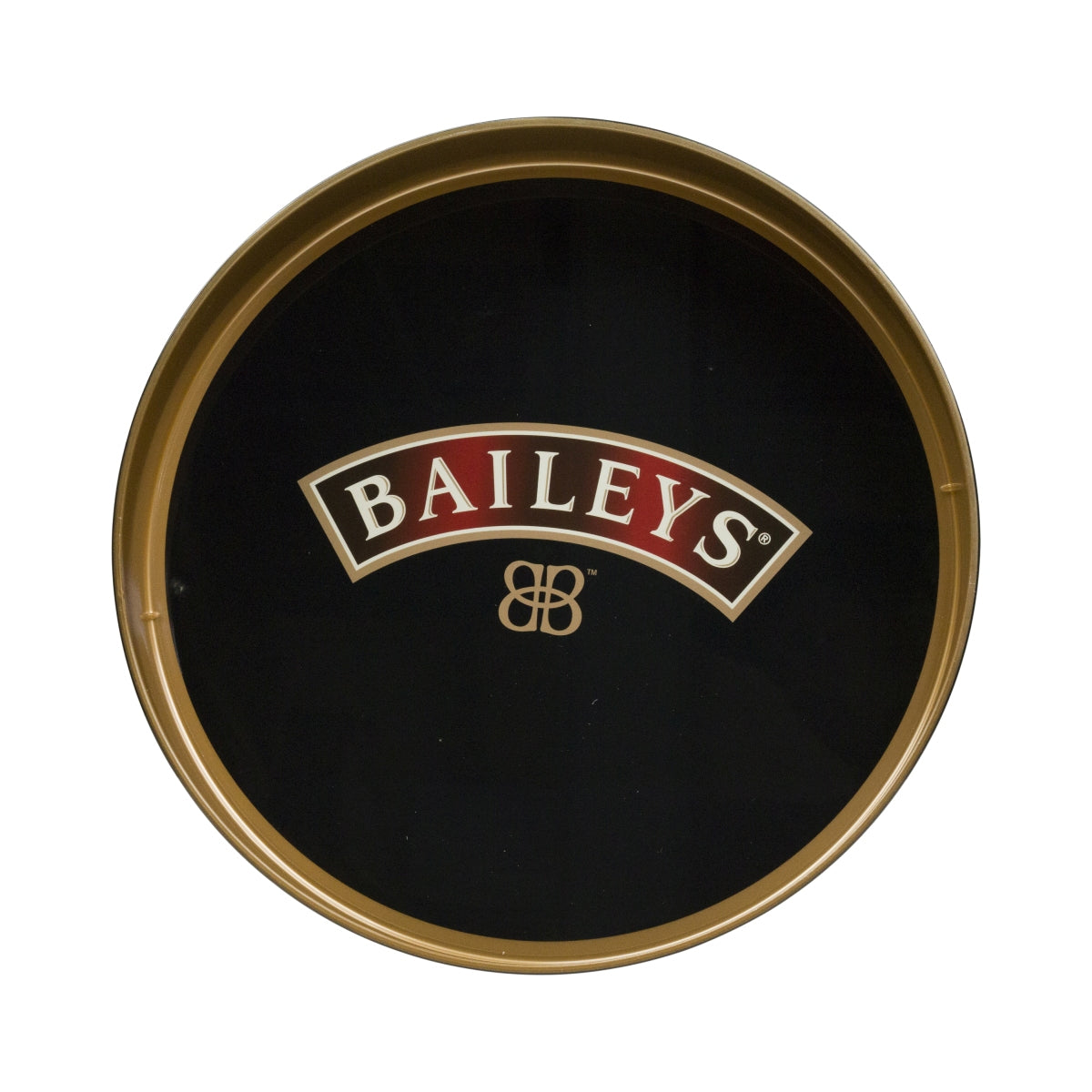 Baileys Likör Tablett Serviertsblett Kellnertablett schwarz hoher Rand