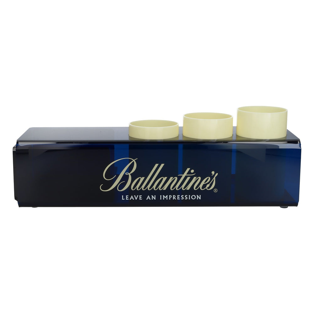 Ballantines Whiskey Barcaddy Flaschenhalter Barzubehör blau Kunststoff