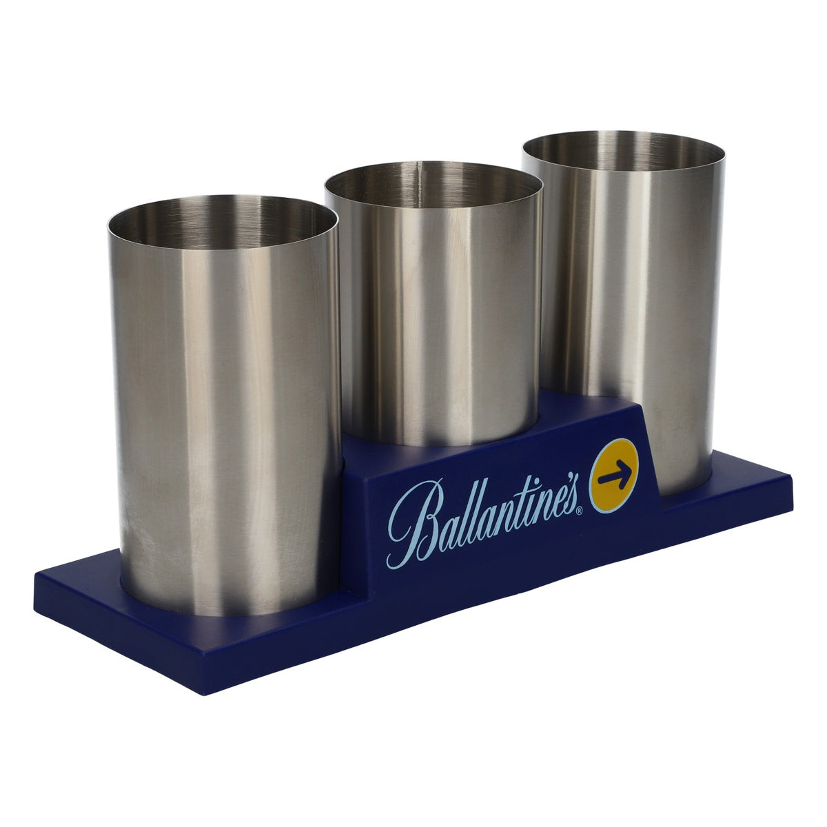 Ballantines Whiskey Tischaufsteller Flaschenhalter Bar Organizer Edelstahl – Ansicht 2