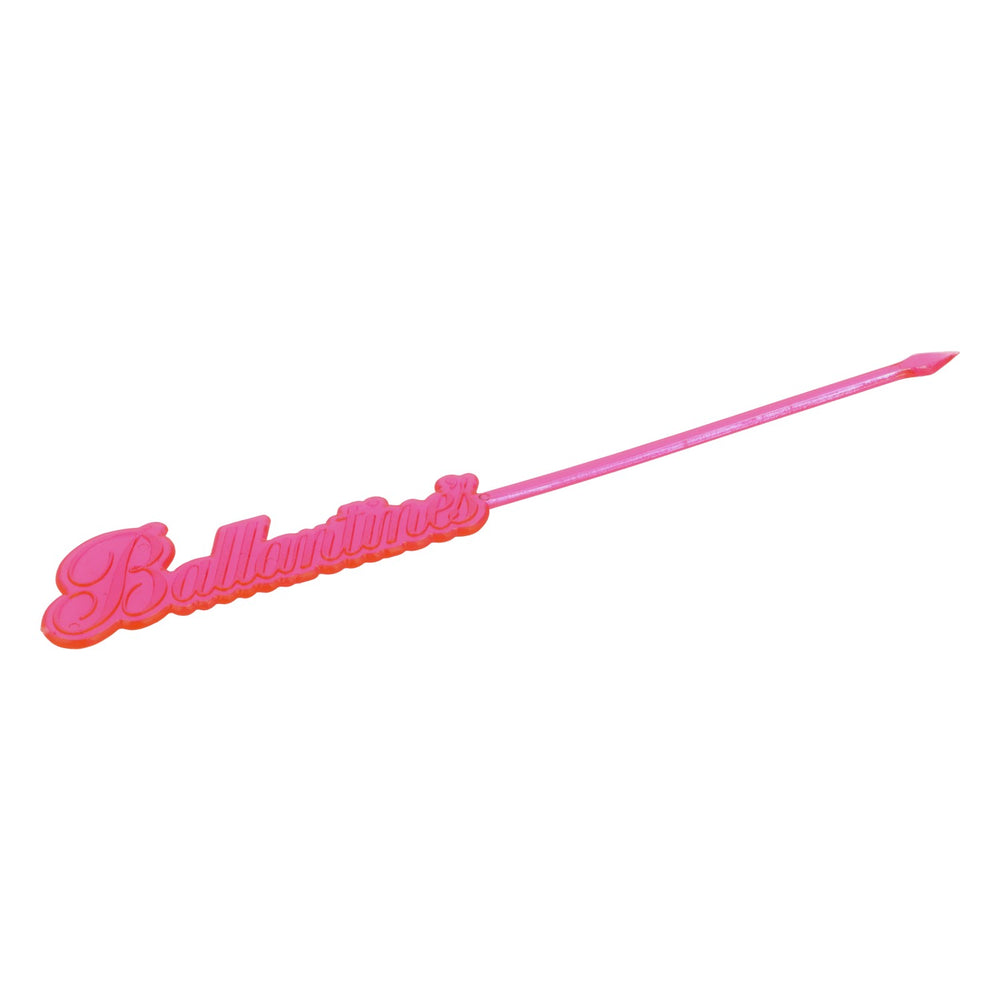 Ballantines Whisky Stirrer Umrührer Barzubehör Neon Rot sehr selten