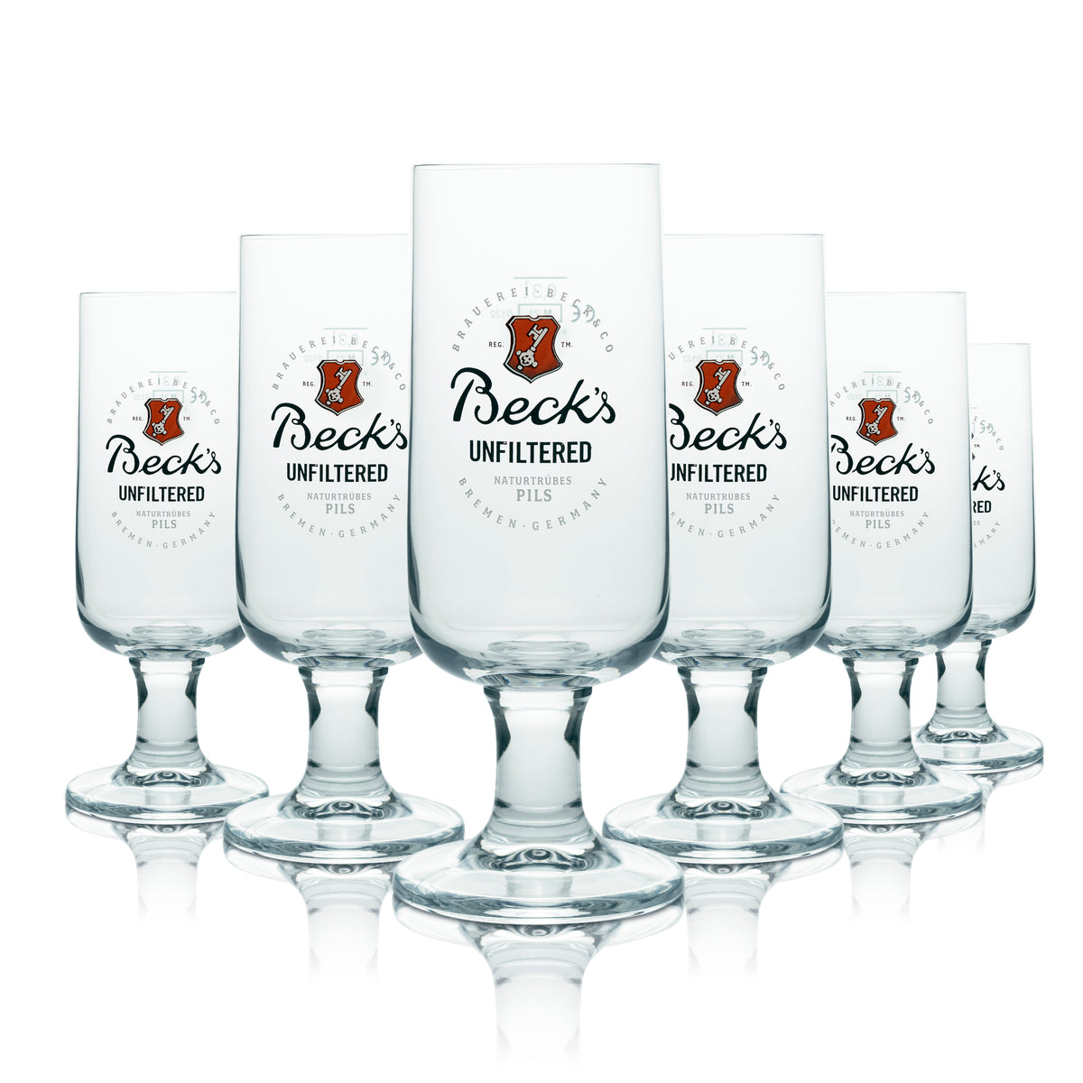 Becks Bier Bar Bundle Set I aus 6 x Biergläser Bierdeckel Kühler Öffner Tablett – Ansicht 4
